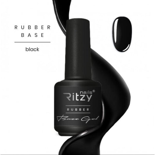 Ritzy Rubber Base - BLACK 01 - Kentro Beauty Supplies Ireland