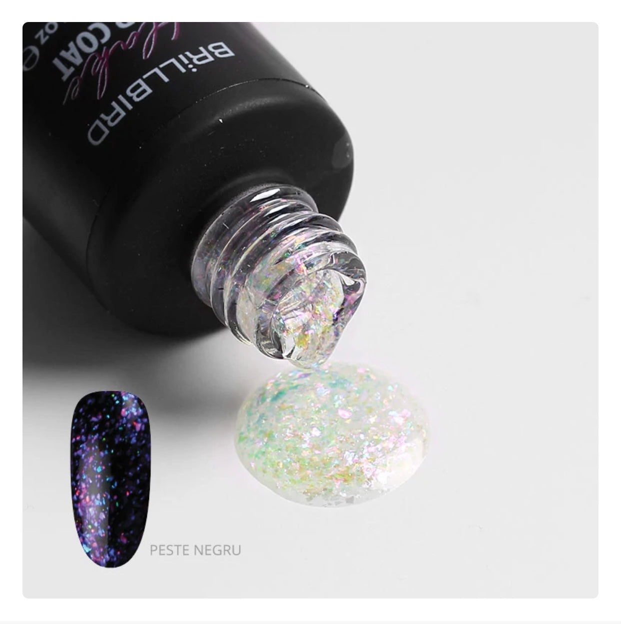 BrillBird Flake Top Gel 3 Purple - Kentro Beauty Supplies Ireland