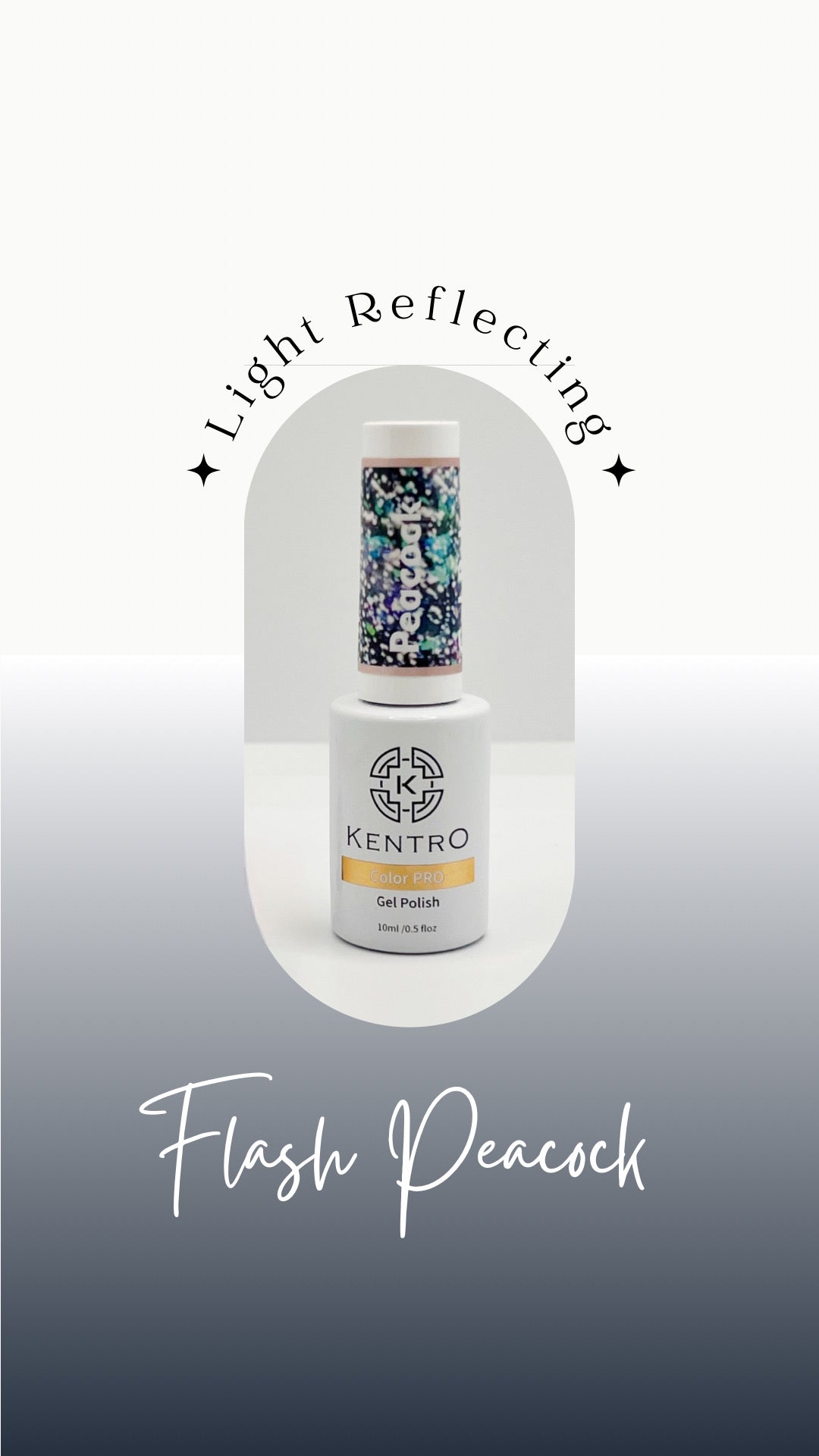 Kentro Color PRO Gel Polish 10ml - Peacock - Kentro Beauty Supplies Ireland