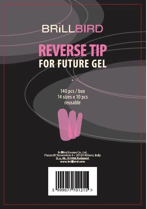 BrillBird Reverse Tips - Almond - Kentro Beauty Supplies Ireland