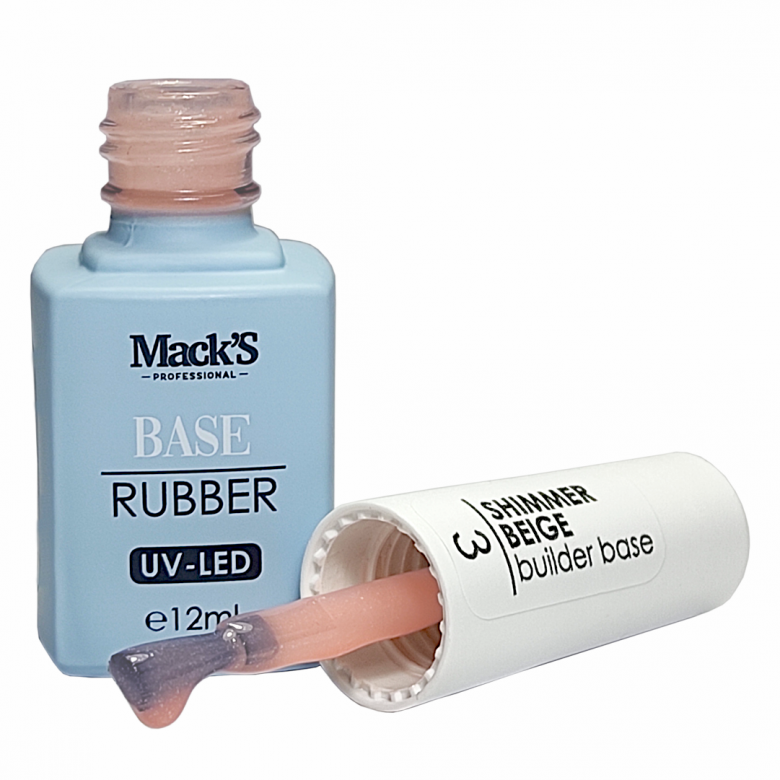 Mack’s Builder Cover Base - Shimmer Beige 3 - Kentro Beauty Supplies Ireland