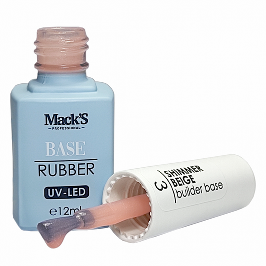 Mack’s Builder Cover Base - Shimmer Beige 3 - Kentro Beauty Supplies Ireland