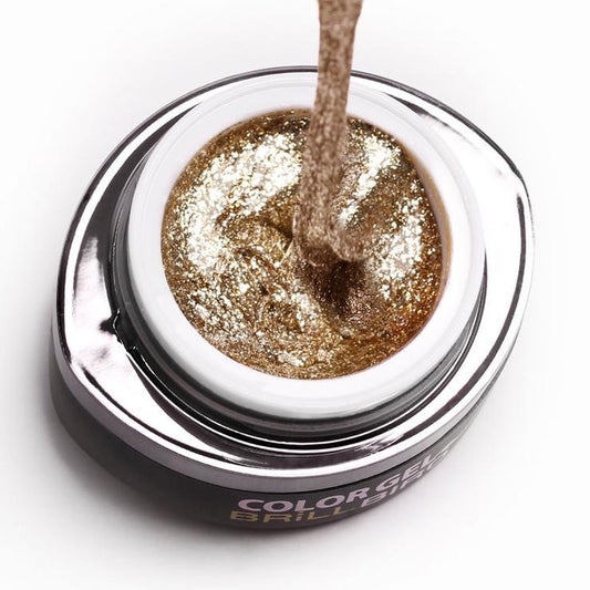 BrillBird Glamour Gel 2 - Light Gold - Kentro Beauty Supplies Ireland