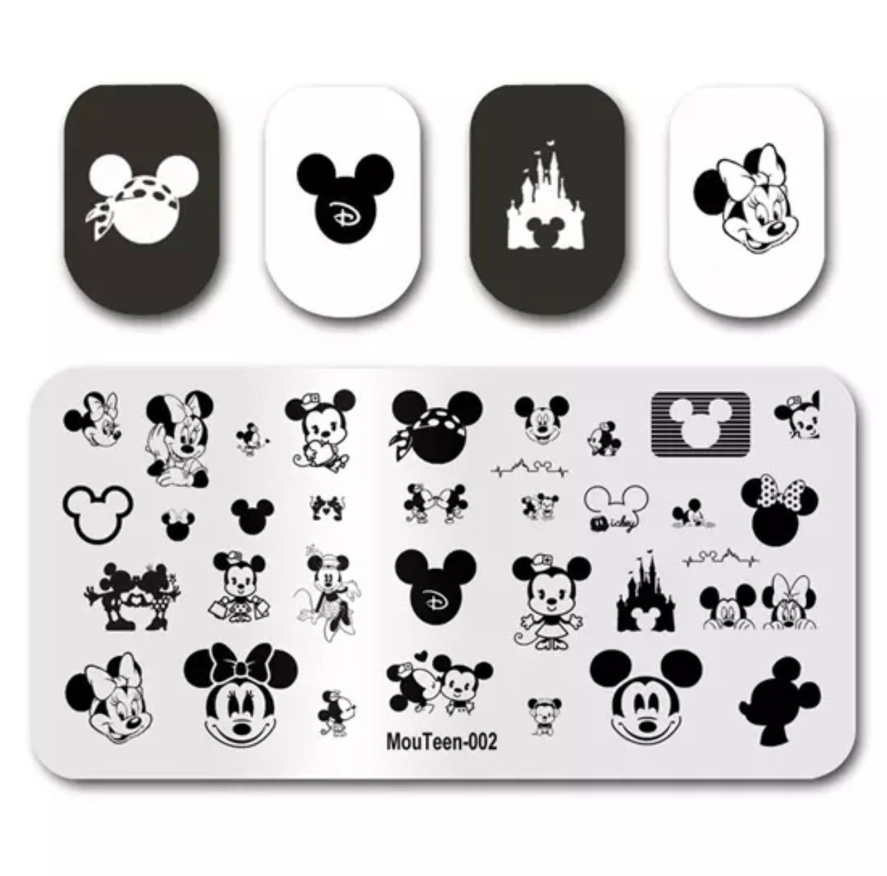 Nail Stamping Plate - Mickey Mouse - Kentro Beauty Supplies Ireland