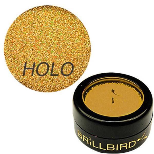 BrillBird Micro glitters #14 Holo Gold - Kentro Beauty Supplies Ireland