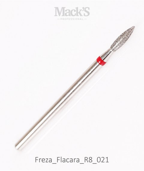 Mack’s Diamond Drill Bit Flame R8/021 - Kentro Beauty Supplies Ireland