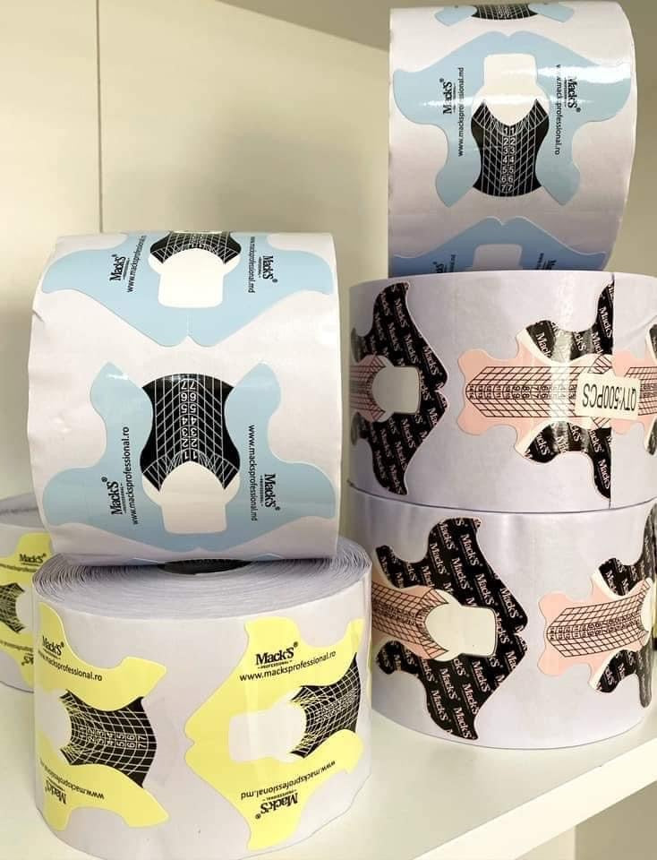 Mack’s Nail Forms Pink - Long - Kentro Beauty Supplies Ireland