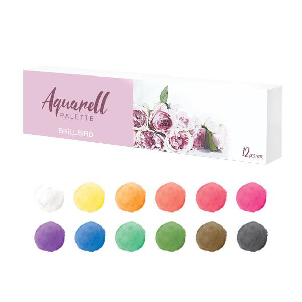 Aquarell Pallet includes 12 colours - Kentro Beauty Supplies Ireland