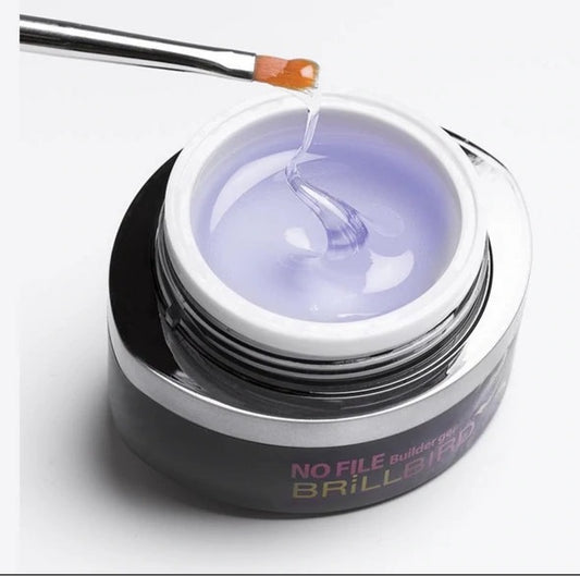 Brillbird No File Hard Builder Gel - Clear - Kentro Beauty Supplies Ireland