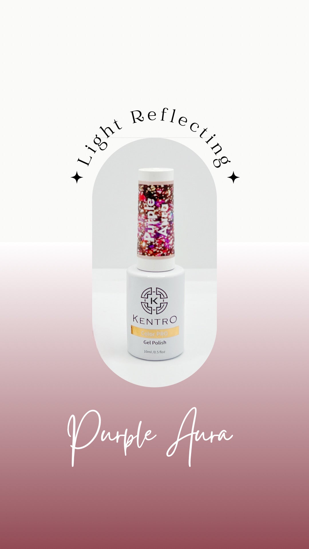 Kentro Color PRO Gel Polish 10ml - Purple Aura - Kentro Beauty Supplies Ireland