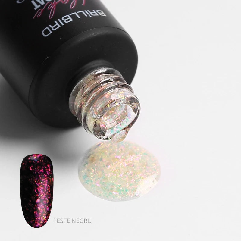 BrillBird Flake Top Gel 2 Rose Gold - Kentro Beauty Supplies Ireland