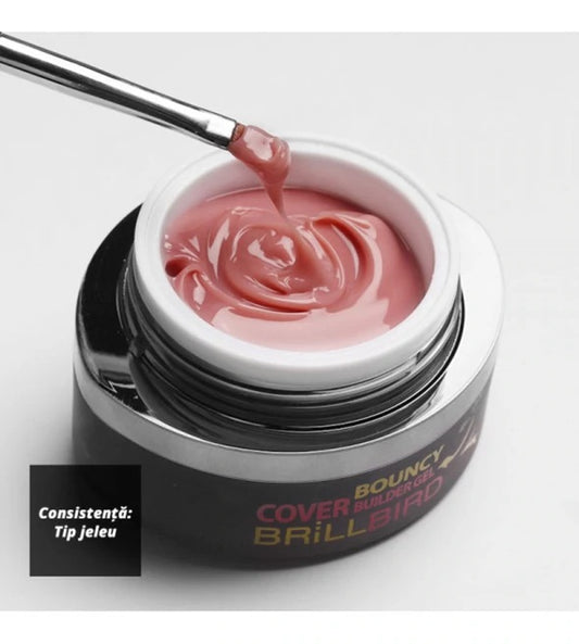 BrillBird Bouncy Cover Hard Builder Gel - Dark - Kentro Beauty Supplies Ireland