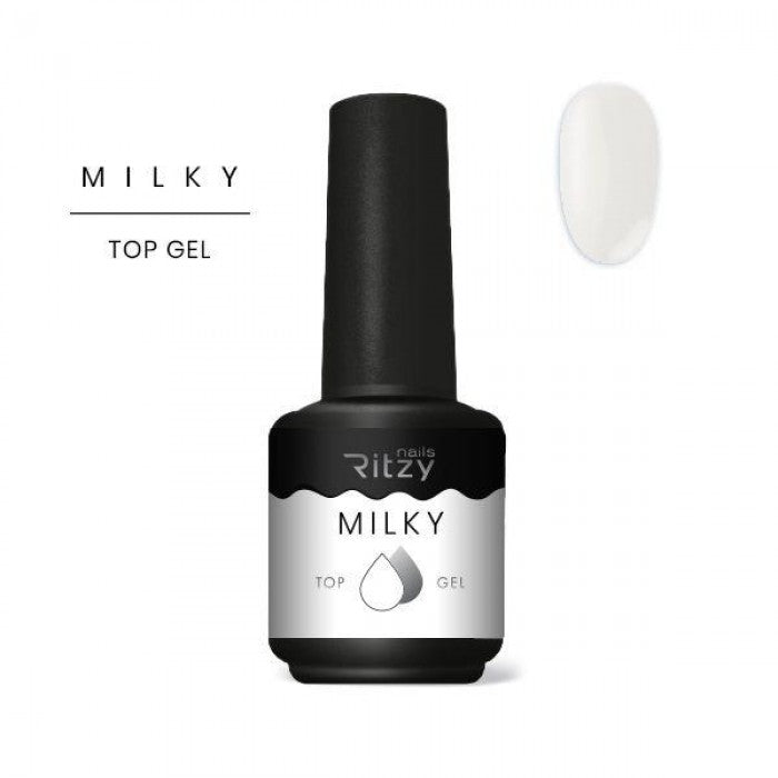 Ritzy MILKY Top Coat 10ml - Kentro Beauty Supplies Ireland