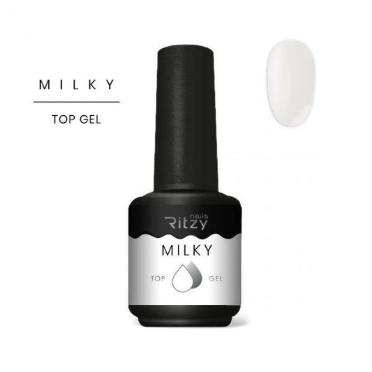Ritzy MILKY Top Coat 10ml - Kentro Beauty Supplies Ireland