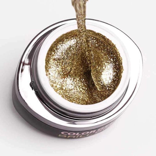BrillBird Glamour Gel 12 - Real Gold - Kentro Beauty Supplies Ireland