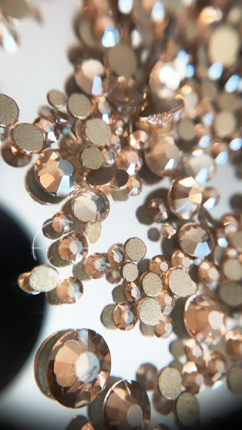 Highest Quality Crystals - Topaz Mixed sizes (SS3-SS20) - Kentro Beauty Supplies Ireland