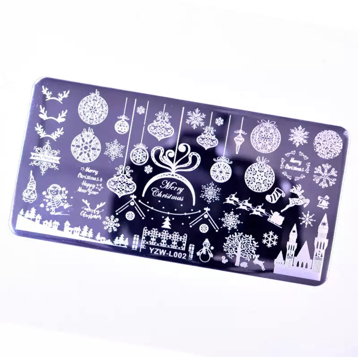 Nail Stamping Plate - Winter Designs 3 - Kentro Beauty Supplies Ireland