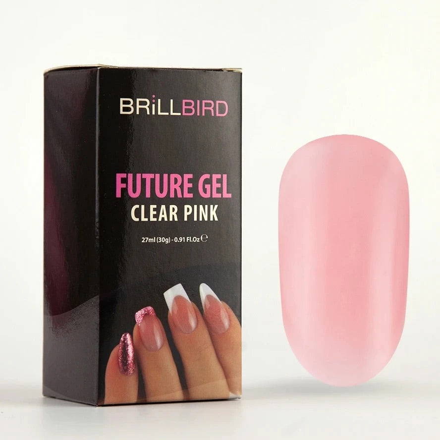 BrillBird Future Gel - Clear Pink - Kentro Beauty Supplies Ireland