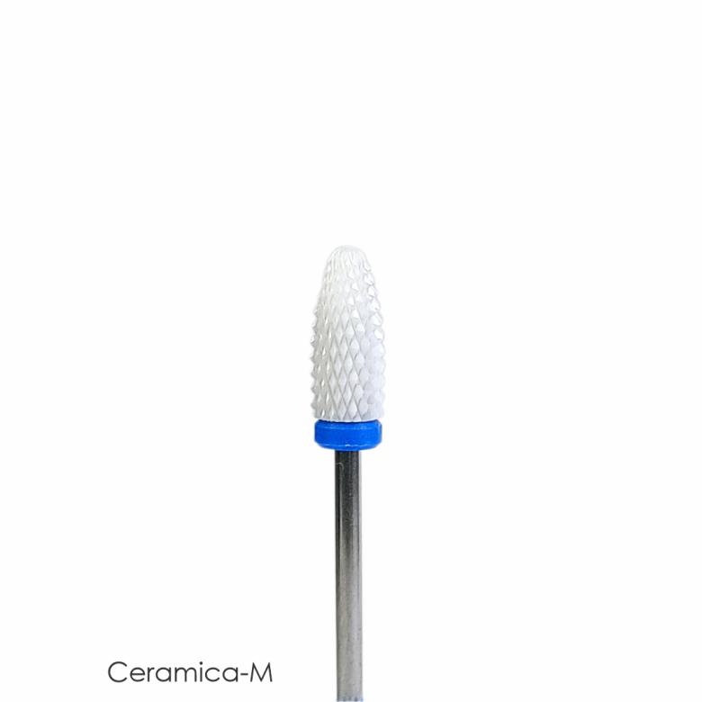 Mack’s White Ceramic Drill Bit - Flame-M - Kentro Beauty Supplies Ireland