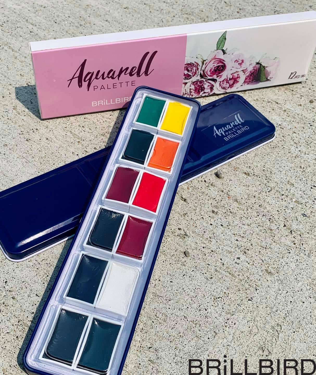 Aquarell Pallet includes 12 colours - Kentro Beauty Supplies Ireland