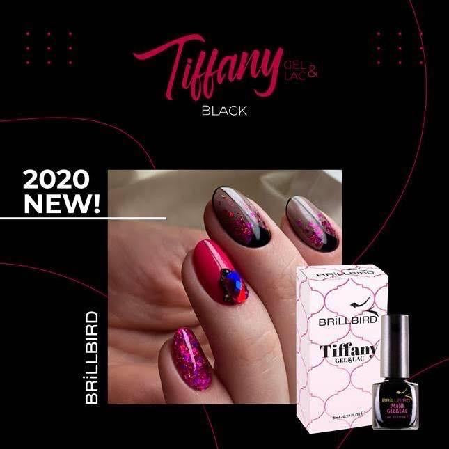 BrillBird Tiffany gel&lac - TI8 Black - Kentro Beauty Supplies Ireland