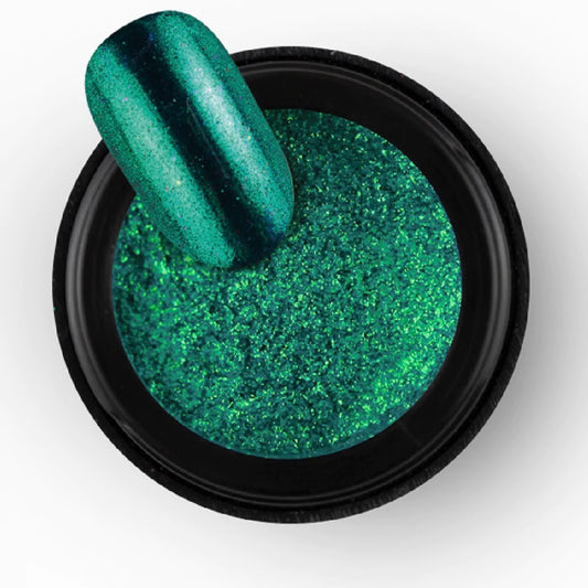Brillbird Chrome Powder - Green - Kentro Beauty Supplies Ireland