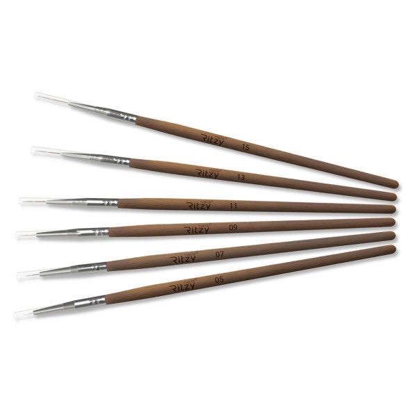 Ritzy Nails "Art&Perfection" Brush Set (6 brushes) - Kentro Beauty Supplies Ireland