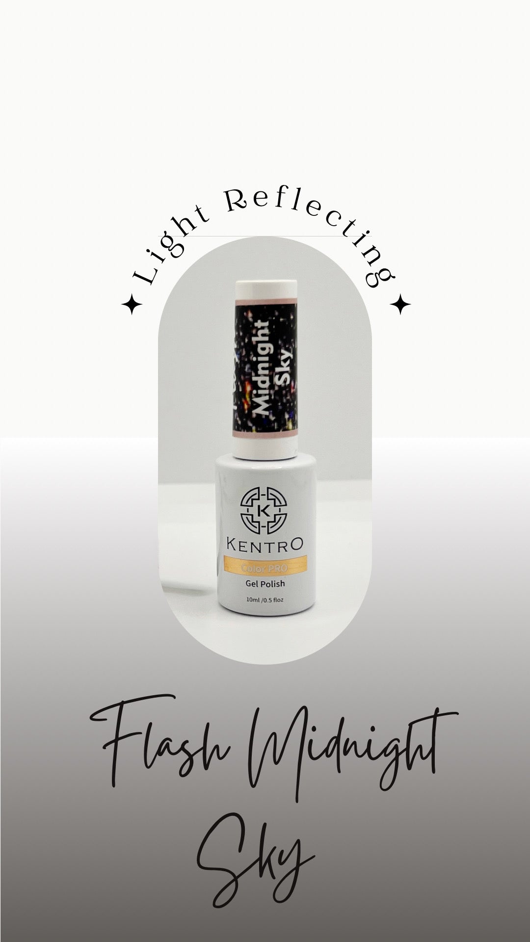 Kentro Color PRO Gel Polish 10ml - Flash Midnight Sky - Kentro Beauty Supplies Ireland