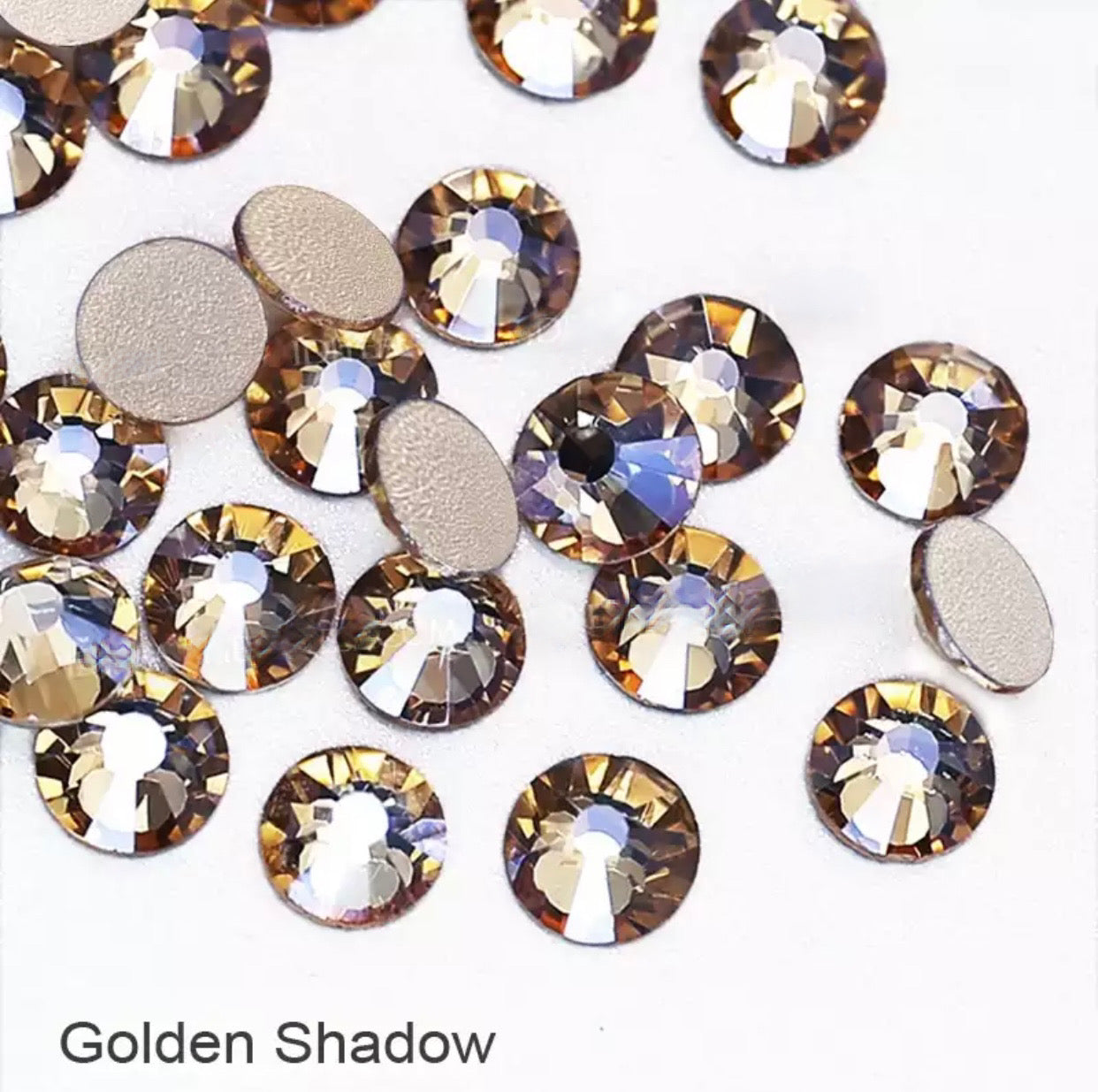 Highest Quality Crystals - Golden Shadow - Mixed Sizes (SS3-SS20) - Kentro Beauty Supplies Ireland