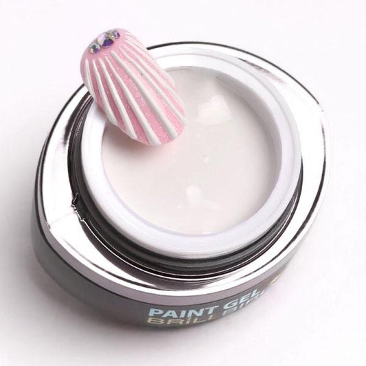 BrillBird Contour paint Gel - White - Kentro Beauty Supplies Ireland