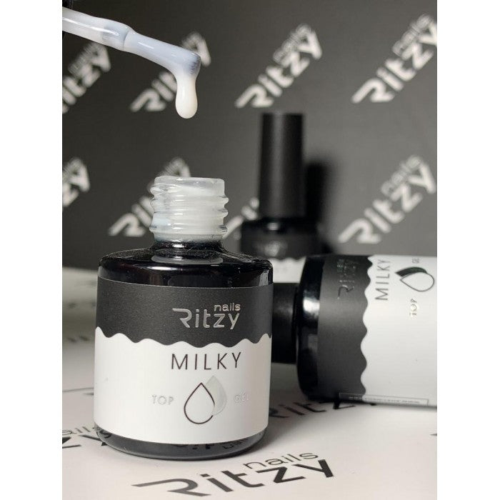 Ritzy MILKY Top Coat 10ml - Kentro Beauty Supplies Ireland