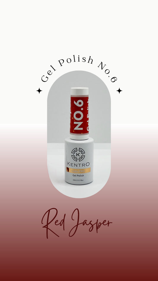 Kentro Color PRO Gel Polish 10ml - Red Jasper No.6 - Kentro Beauty Supplies Ireland