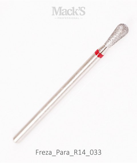 Mack’s Diamond Drill Bit PEAR Red - R14/033 - Kentro Beauty Supplies Ireland