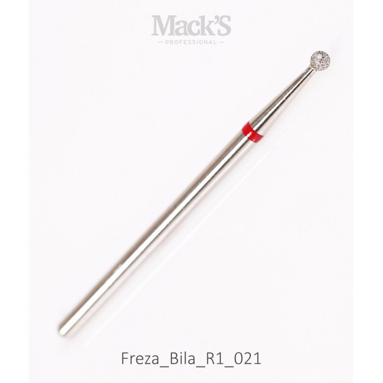 Mack’s Diamond Drill Bit BALL Red - R1/021 - Kentro Beauty Supplies Ireland