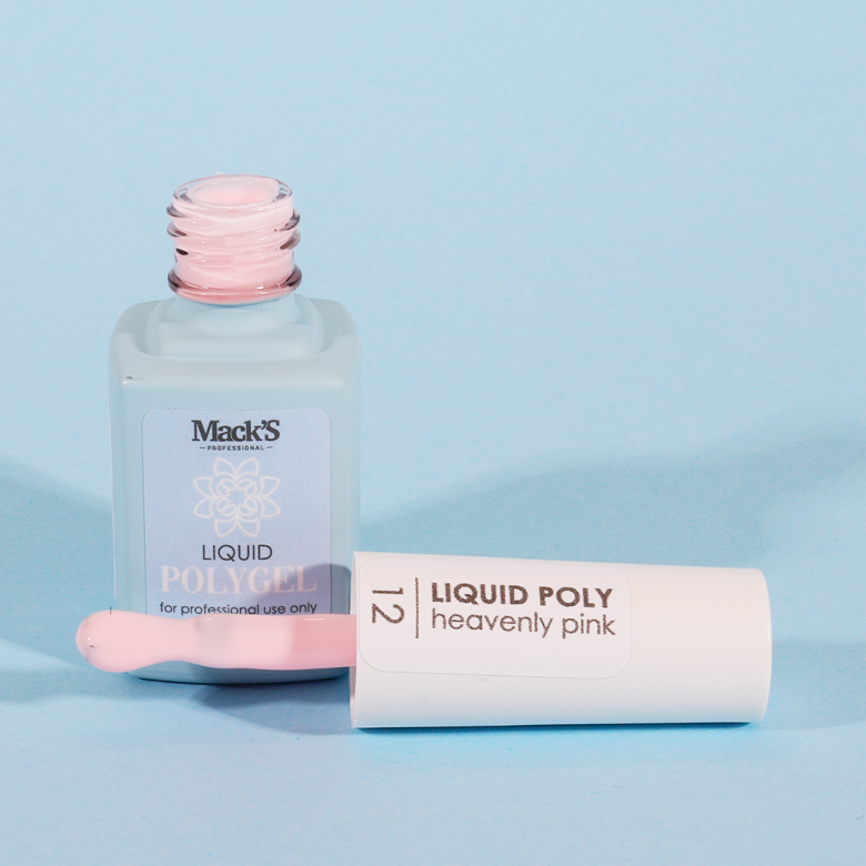 Mack’s Liquid PolyGel - Heavenly Pink 12 - Kentro Beauty Supplies Ireland