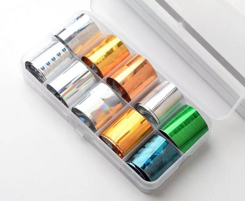 Transfer Foils Box - Mixed Patterns - Kentro Beauty Supplies Ireland