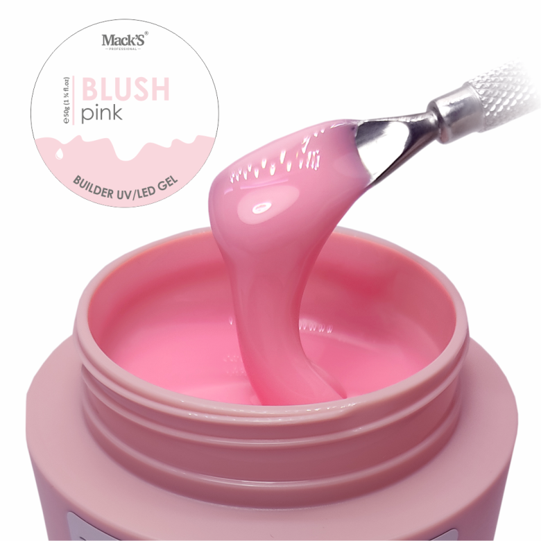 Mack’s Hard Builder Gel - Blush Pink - Kentro Beauty Supplies Ireland