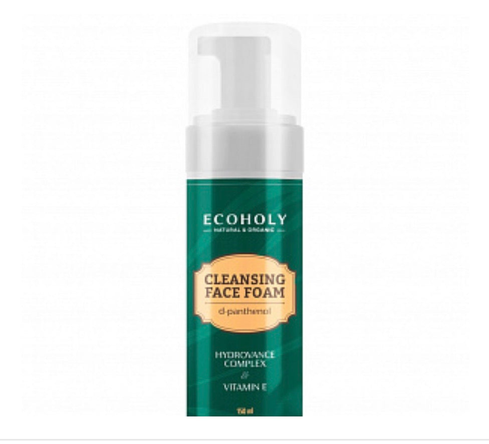 ECOHOLY Cleansing Face Foam 150ml - Kentro Beauty Supplies Ireland
