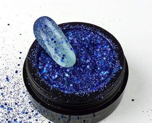 BrillBird Dual Holo Glitters H07 Blue - Kentro Beauty Supplies Ireland