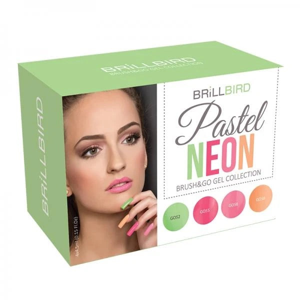 Brillbird Brush&Go Colour Kit - Pastel Neon - Kentro Beauty Supplies Ireland