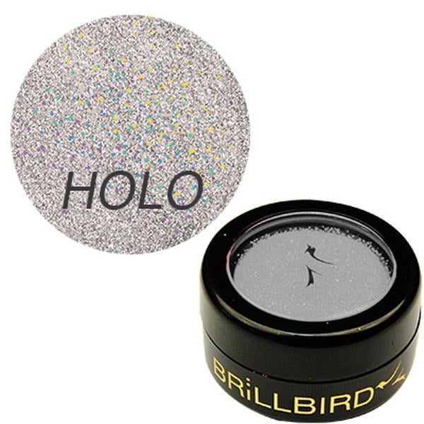 BrillBird Micro glitters #13 Holo Silver - Kentro Beauty Supplies Ireland