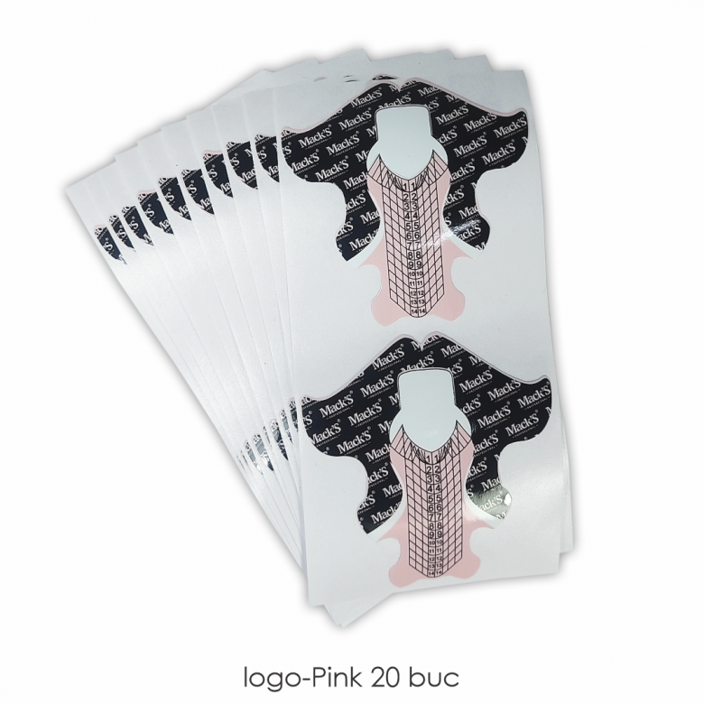 Mack’s Nail Forms Pink - Long - Kentro Beauty Supplies Ireland