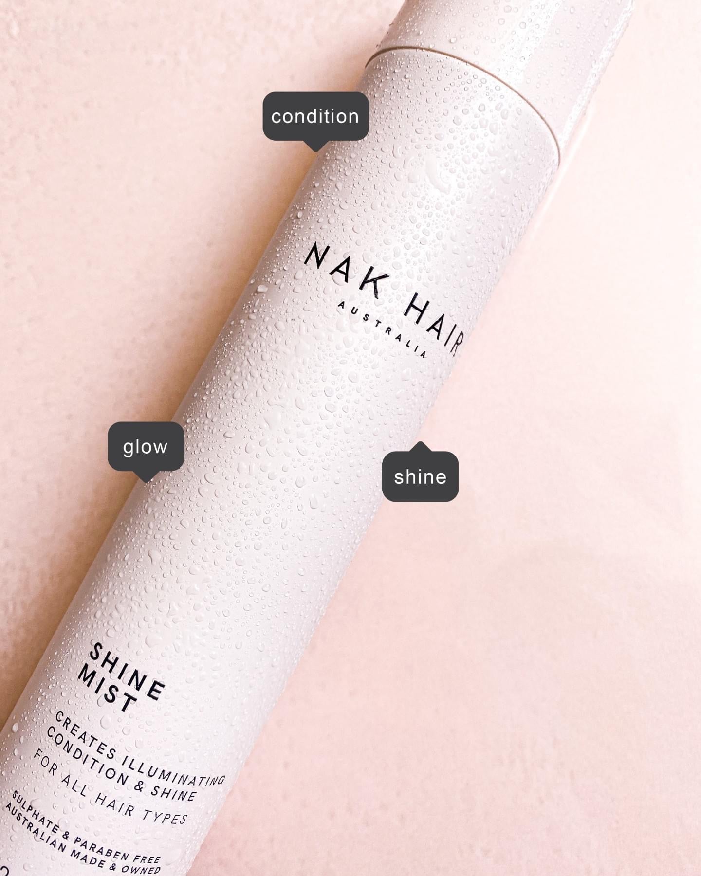 NAK Shine Mist Spray 150ml - Kentro Beauty Supplies Ireland