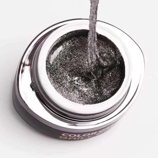 BrillBird Glamour Gel 10 - Dark Silver - Kentro Beauty Supplies Ireland