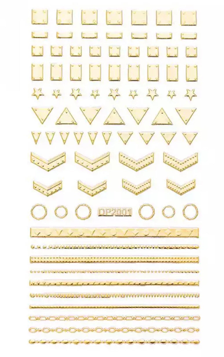 3D Jewelry Nail Art Stickers - Kentro Beauty Supplies Ireland