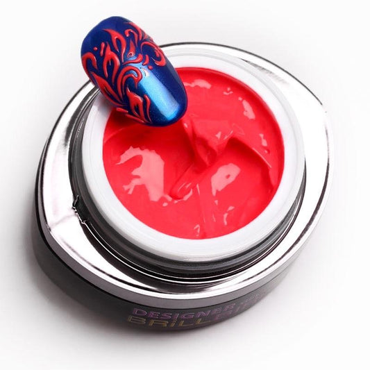 BrillBird Designer Gel - Neon Coral - Kentro Beauty Supplies Ireland