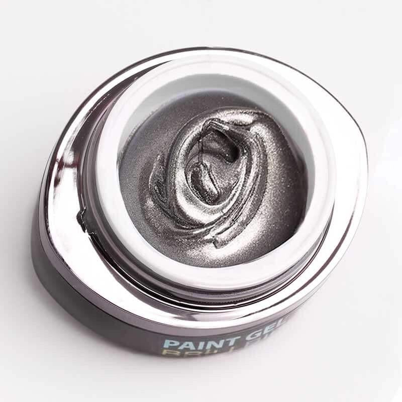 BrillBird Contour Paint Gel - Dark Silver - Kentro Beauty Supplies Ireland