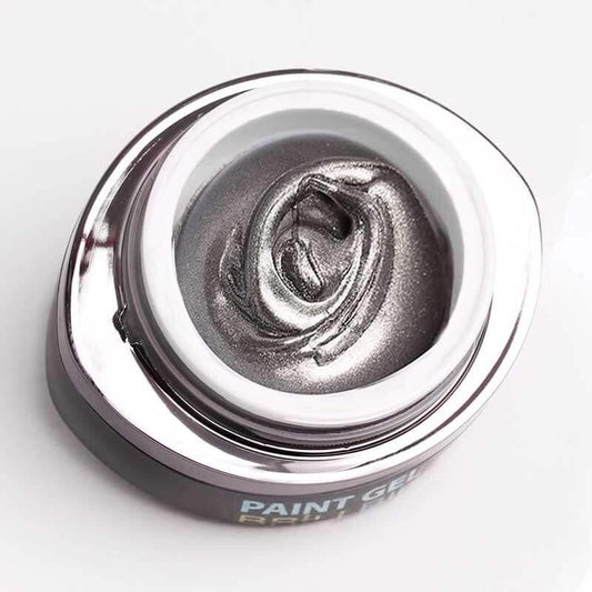 BrillBird Contour Paint Gel - Dark Silver - Kentro Beauty Supplies Ireland