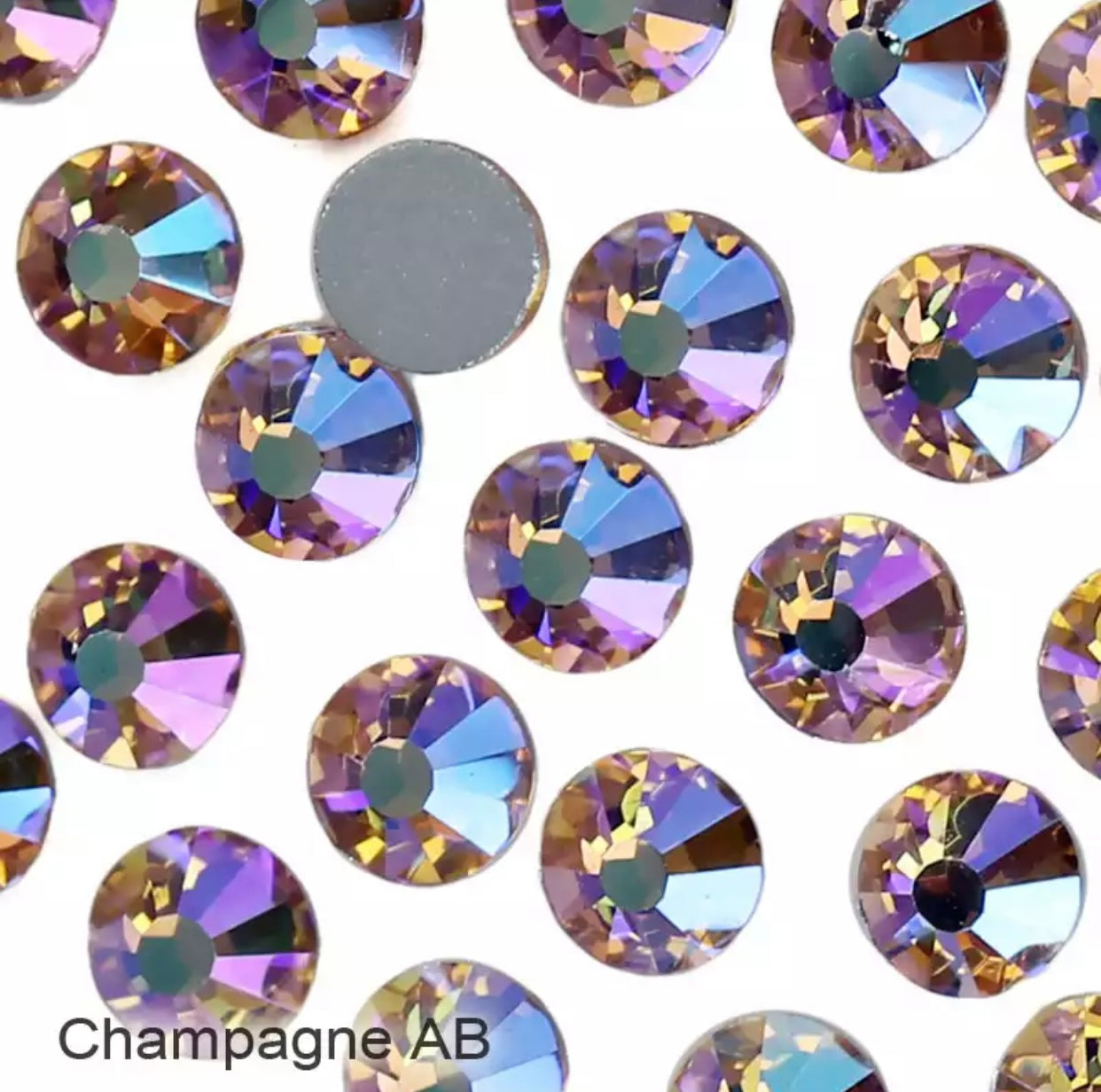 Highest Quality Crystals - Champagne AB - Mixed Sizes (SS3-SS20) - Kentro Beauty Supplies Ireland