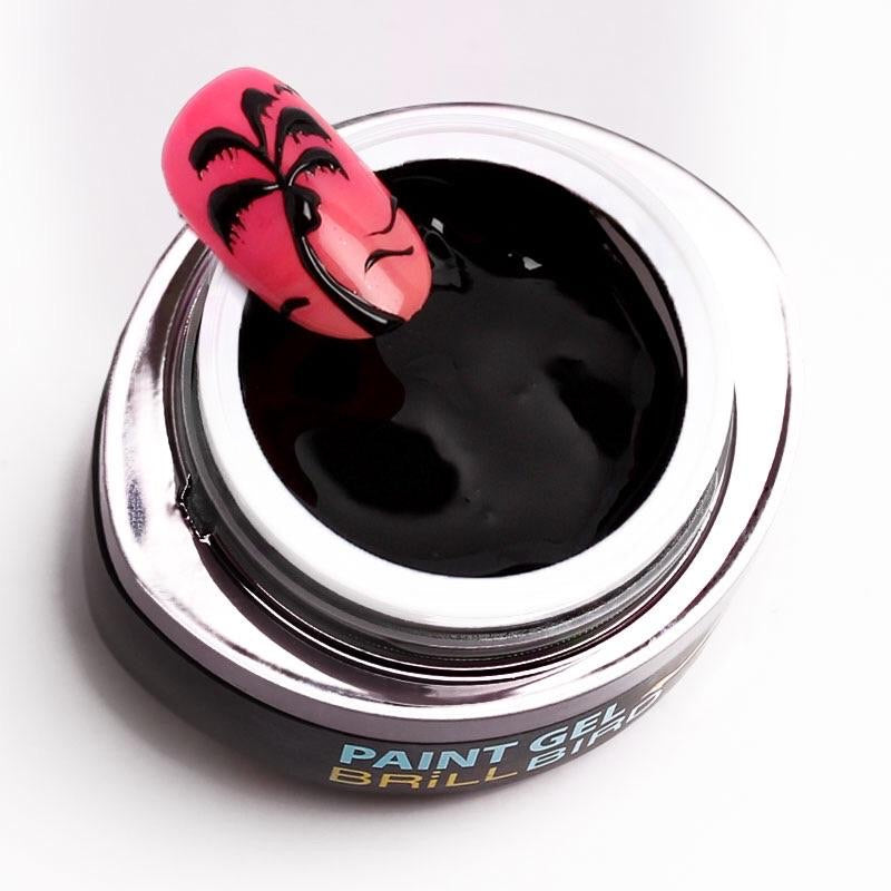 BrillBird Contour Paint Gel - Black - Kentro Beauty Supplies Ireland